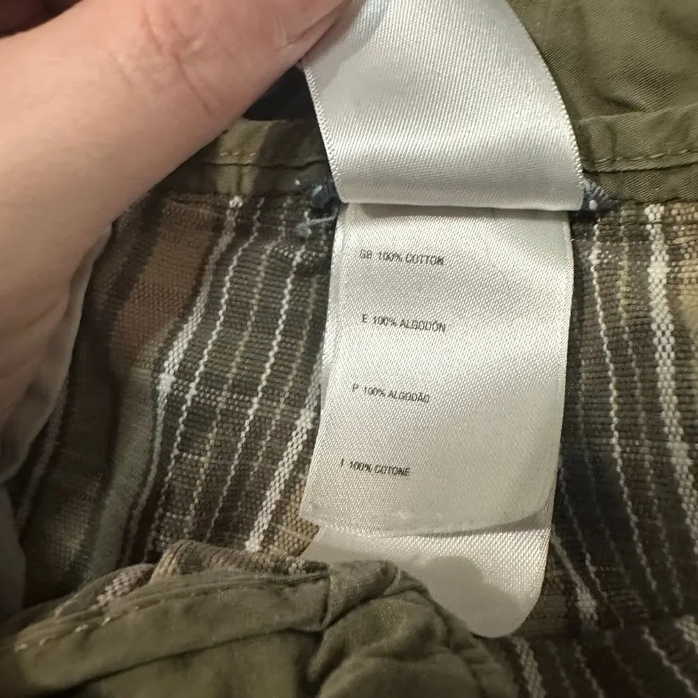 The North Face Men's Plaid‎ Cargo Shorts Casual Outdoor Summer Hiking